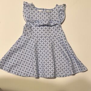 Janie and Jack Blue Geometric Baby Dress